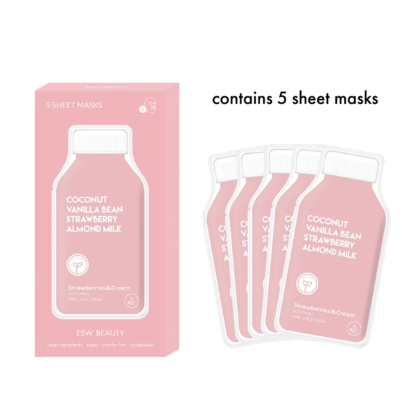 ESW Other - 💕NIB ESW Strawberries & Cream Soothing Raw Juice Mask Box💕